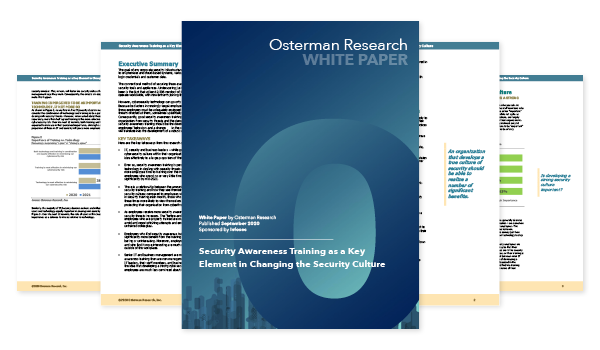 Security Awareness Culture Whitepaper by Osterman Research