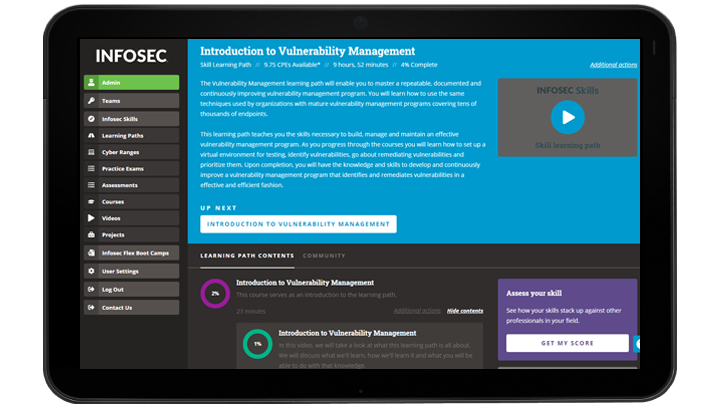 Infosec Skills Introduction to Vulnerability Management Learning Path